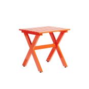 Stori Modern Outdoor Side Table - Graphic Collection in Orange