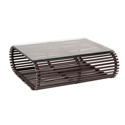 Novel Contemporary Outdoor Rataan Coffee Table by Stori Modern