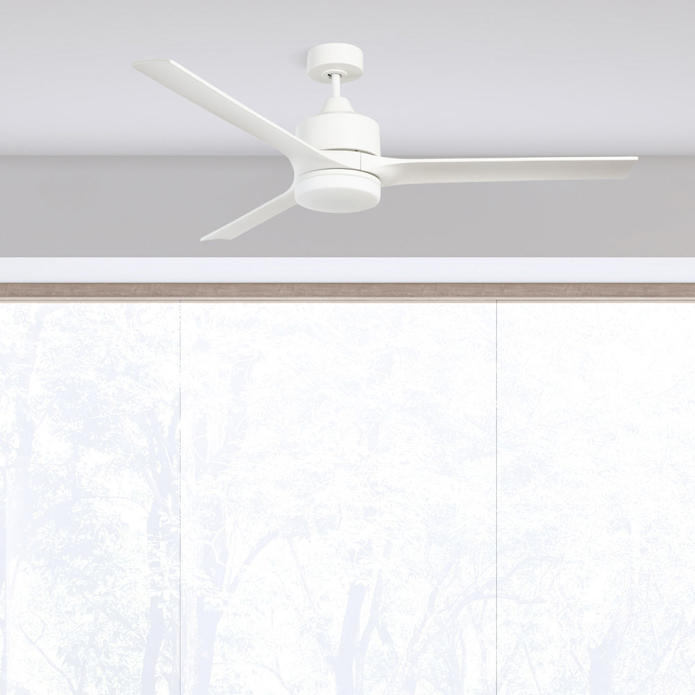 stori modern verse indoor ceiling fan in white